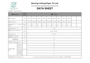 Data Sheet - Lvshang Paper